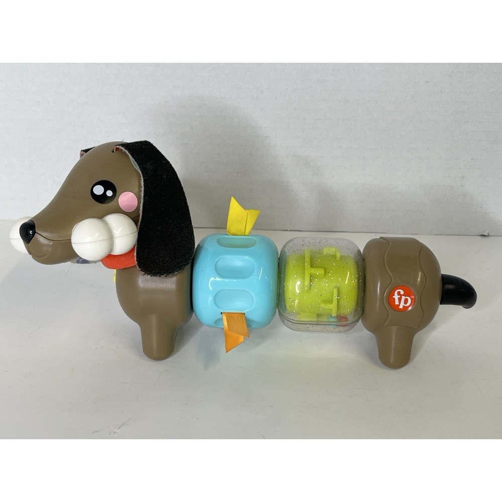 Fisher Price Activity Dachshund Rattle Sensory Toy